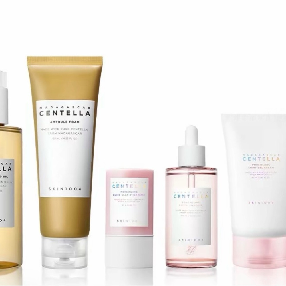 Centella Skincare Collection - Gold, Pink, and White